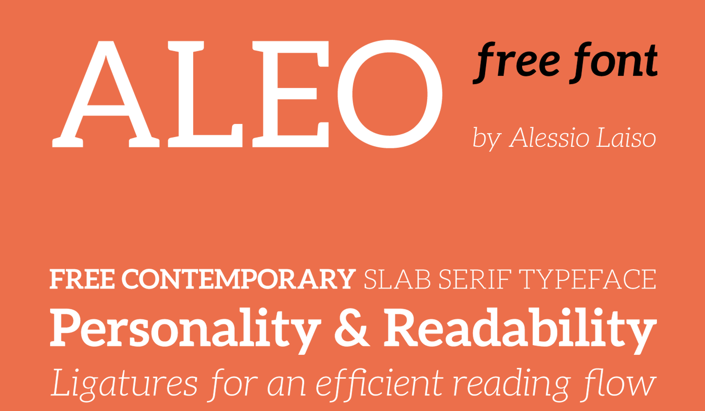 ALEO Free Font Family Free Graphic Photo Mockup UX/UI Font